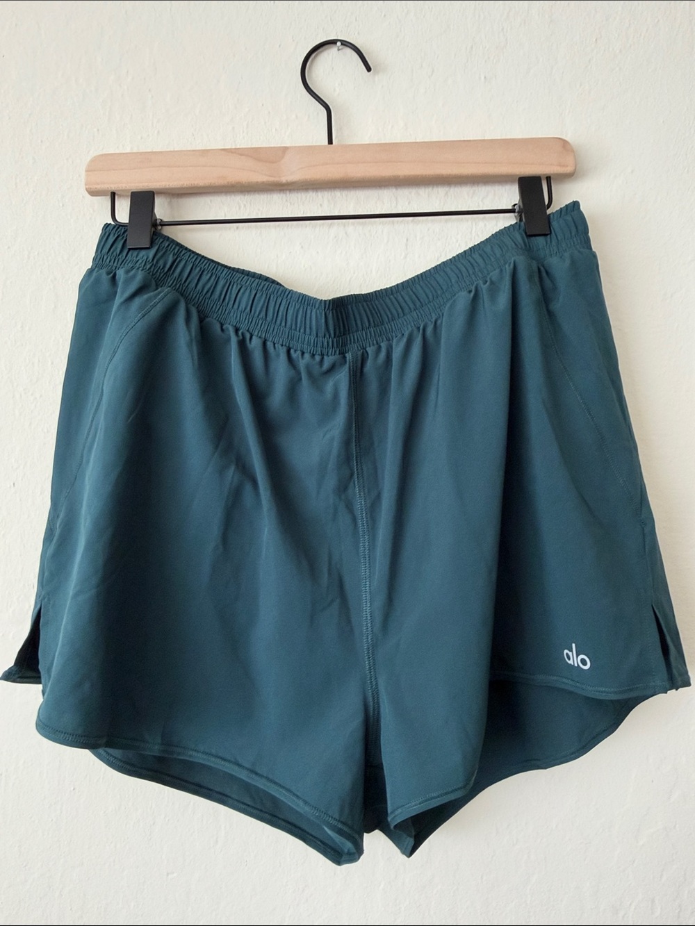 ALO Yoga Dark Forest Green Stride Shorts